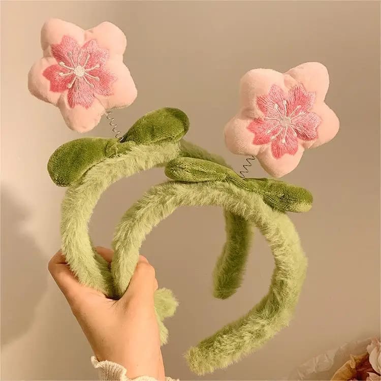 Sakura Blossom Plush Headband - Image 12