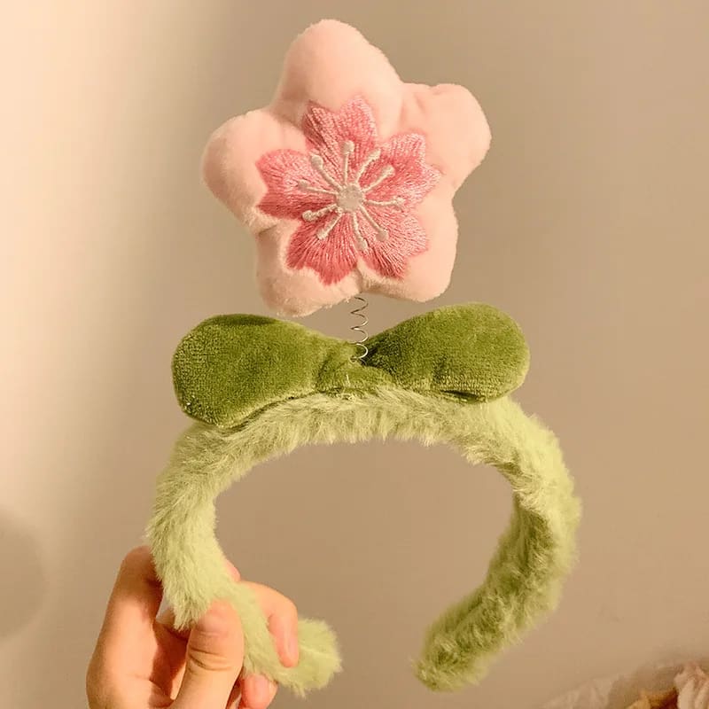Sakura Blossom Plush Headband - Image 7