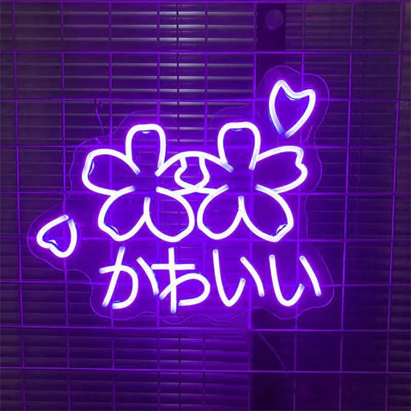 Sakura Flower Kawaii Neon Sign - Image 11