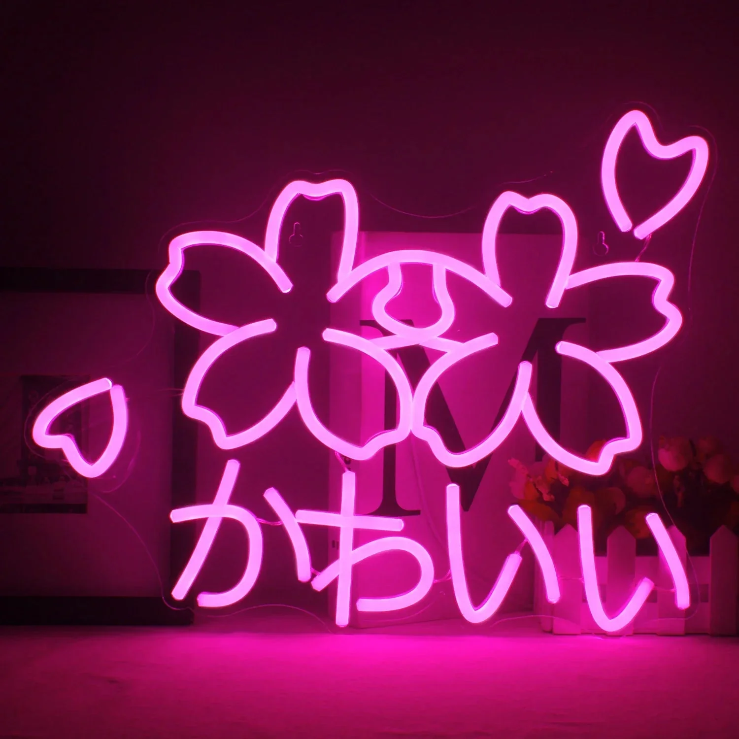 Sakura Flower Kawaii Neon Sign - Image 3