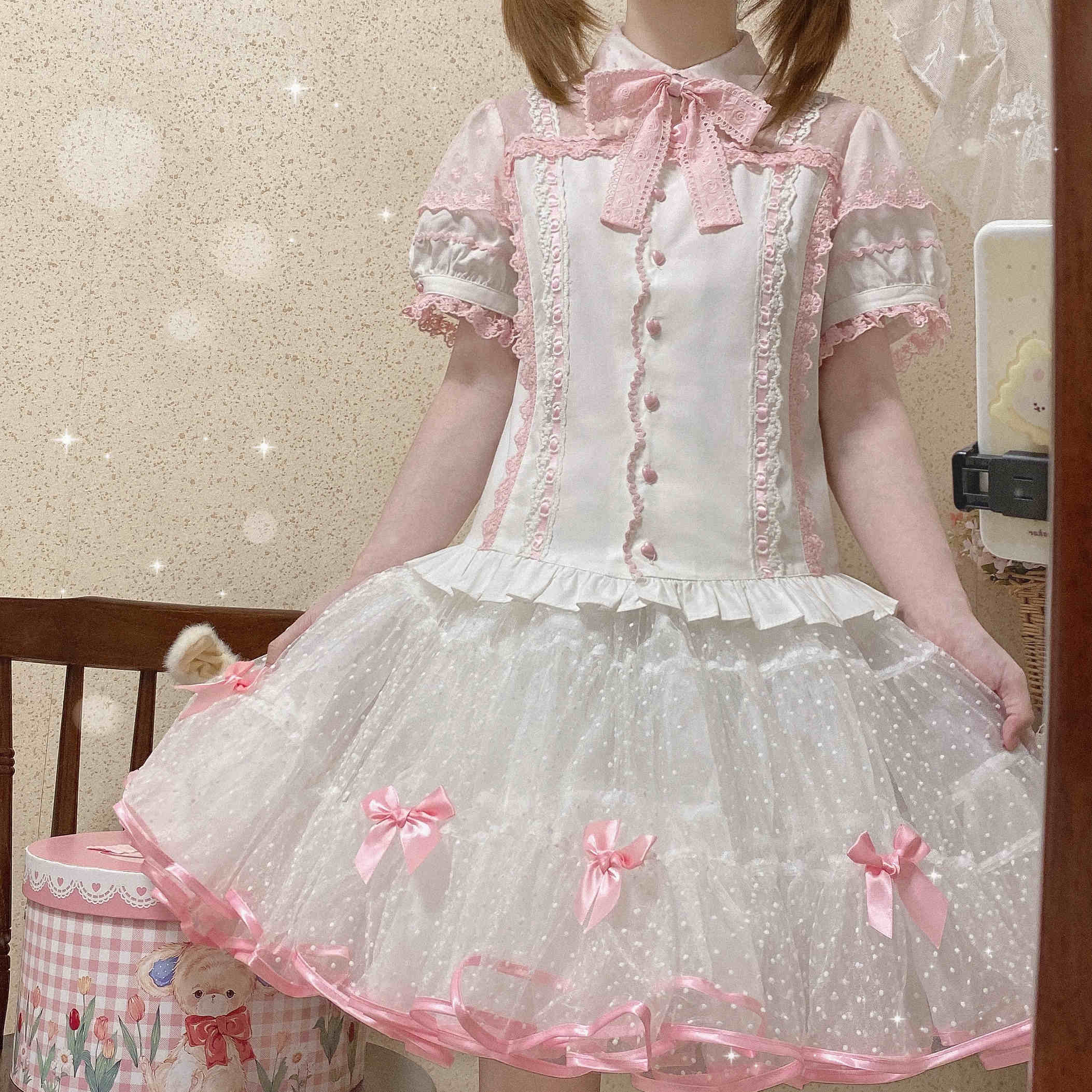 Sakura Lolita Inner Shirt - Image 14