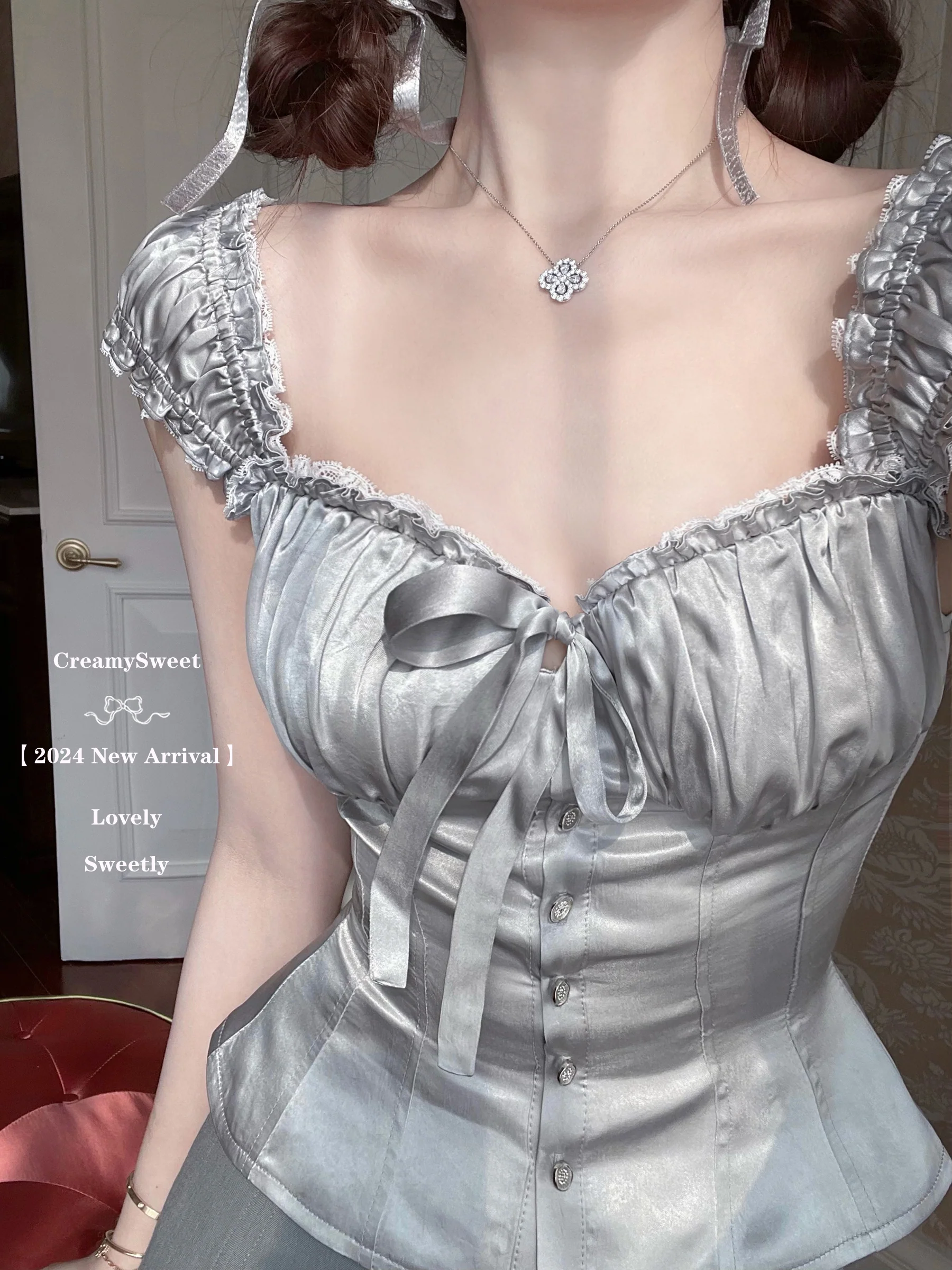 santin coquette bow shirt - Image 2