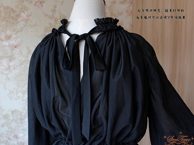 Long Puff Sleeve Lolita Blouse - Image 10