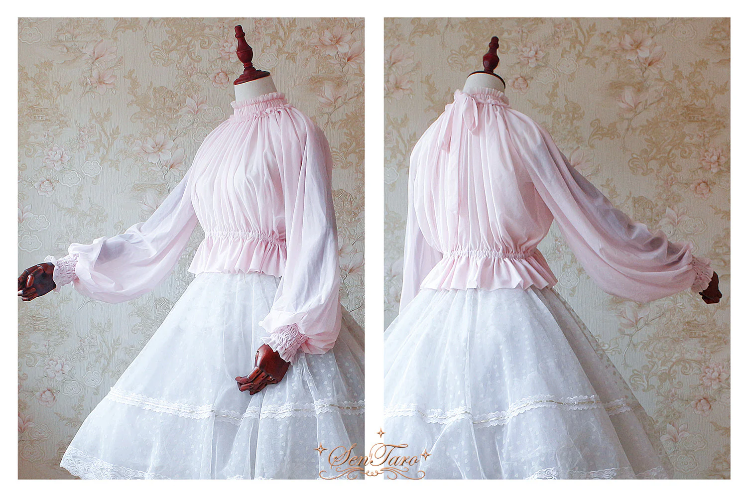 Long Puff Sleeve Lolita Blouse - Image 3