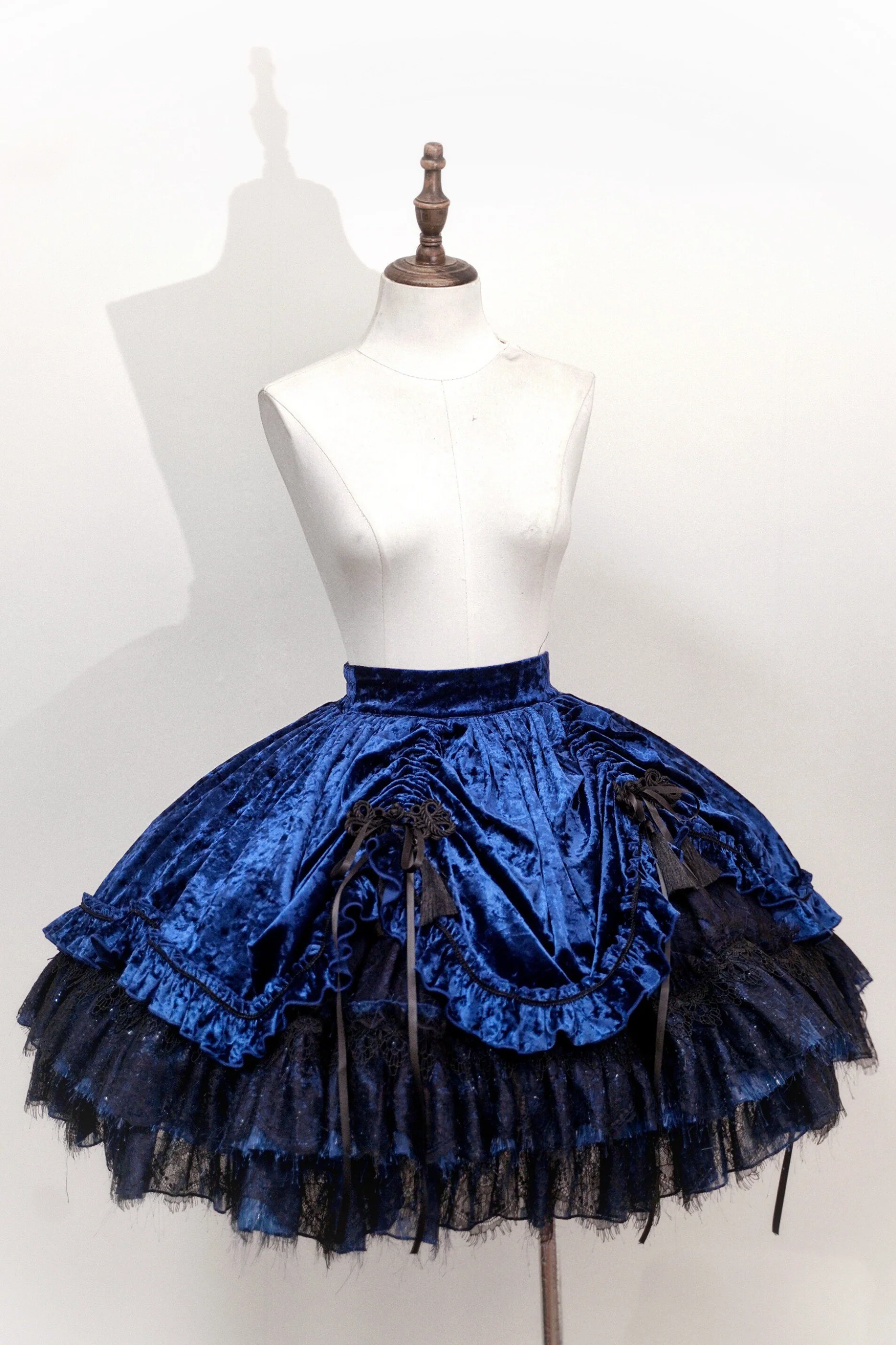 Gothic Velvet Sleeve Lolita Top + Vest + Skirt - Image 36