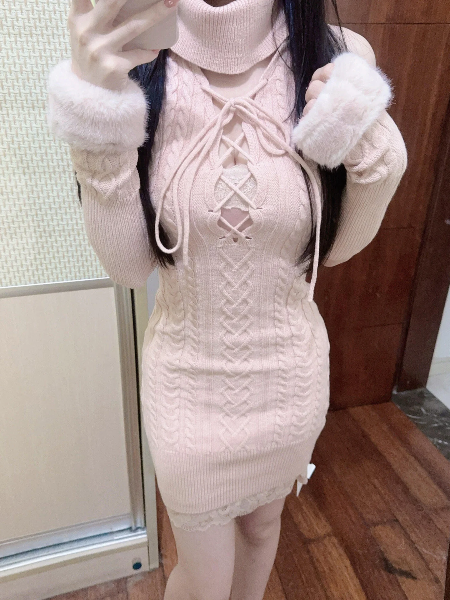 sexy kawaii knit dress - Image 4