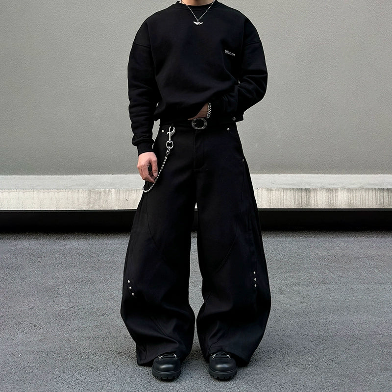 Shadow Rivet Wide Leg Jeans - Image 6