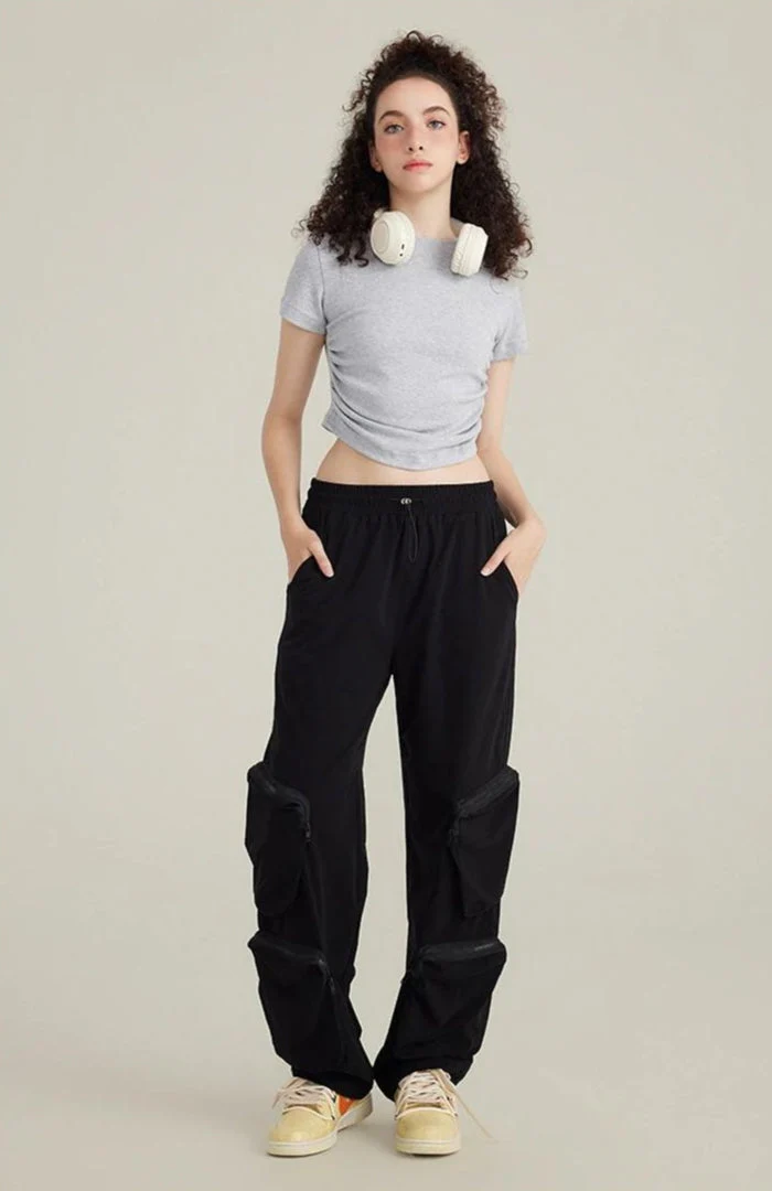 Side Ruched Crop Top - Image 8