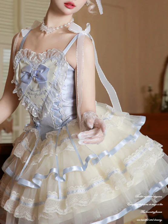 Silk Satin Ballet Lolita Dress - Image 11