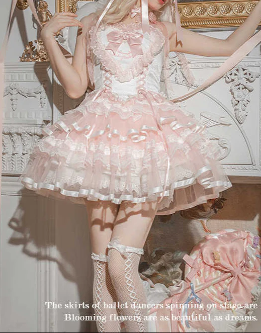 Silk Satin Ballet Lolita Dress - Image 14
