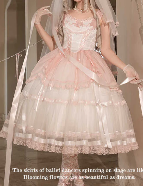 Silk Satin Ballet Lolita Dress - Image 16