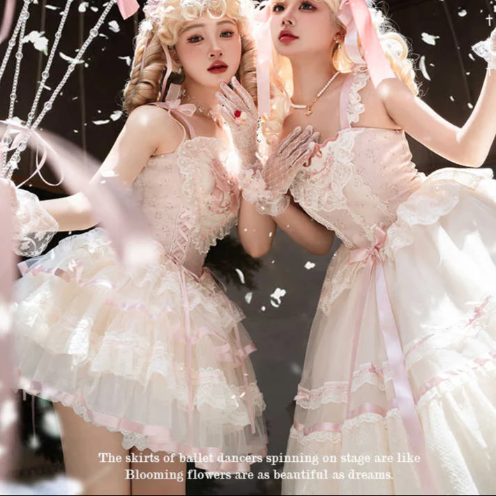 Silk Satin Ballet Lolita Dress - Image 17