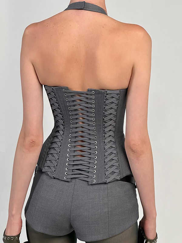Siren V-neck Straps Halter Top - Image 4