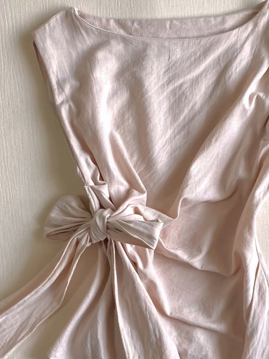 sleeveless retro coquette bow shirt - Image 4