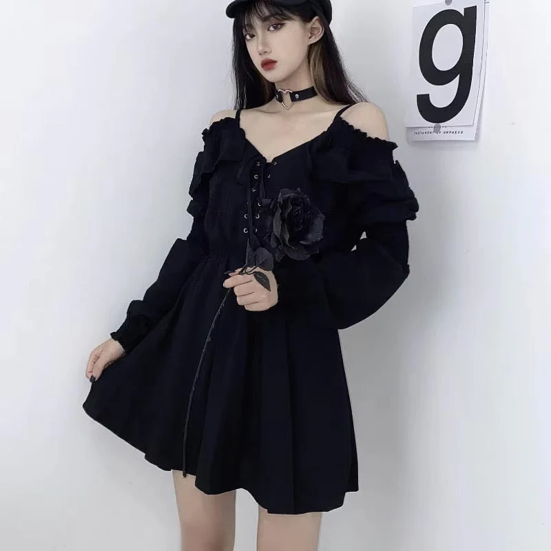 Slouchy Goth Dress - Image 10