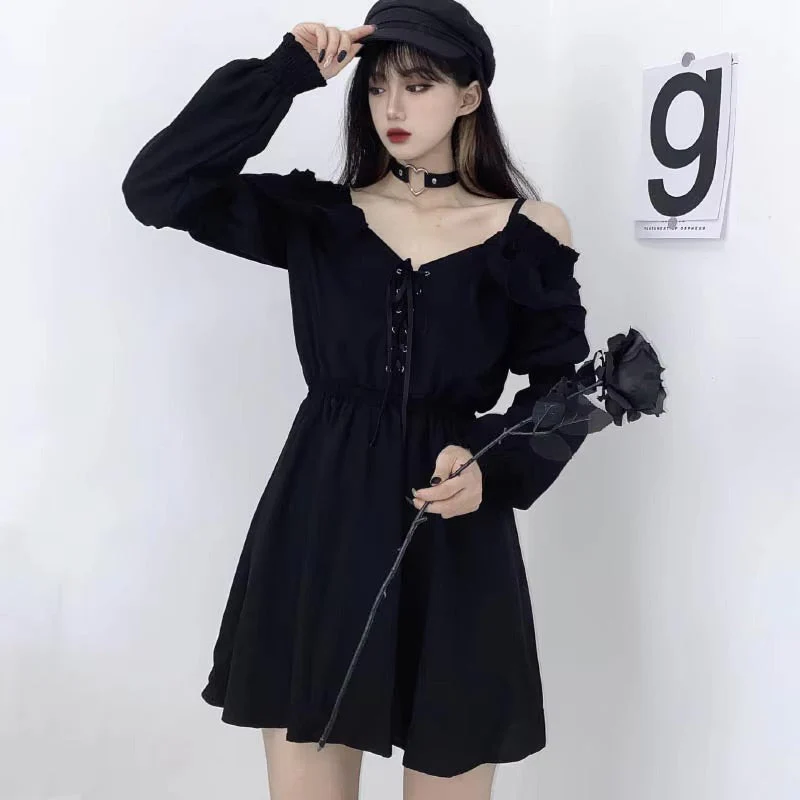 Slouchy Goth Dress - Image 11