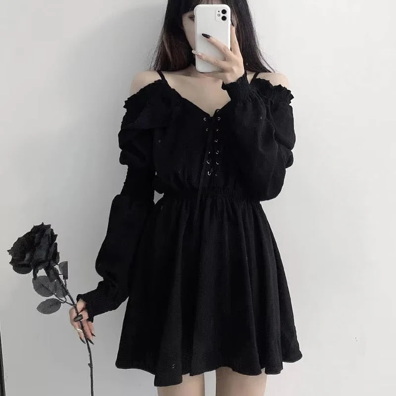 Slouchy Goth Dress - Image 12