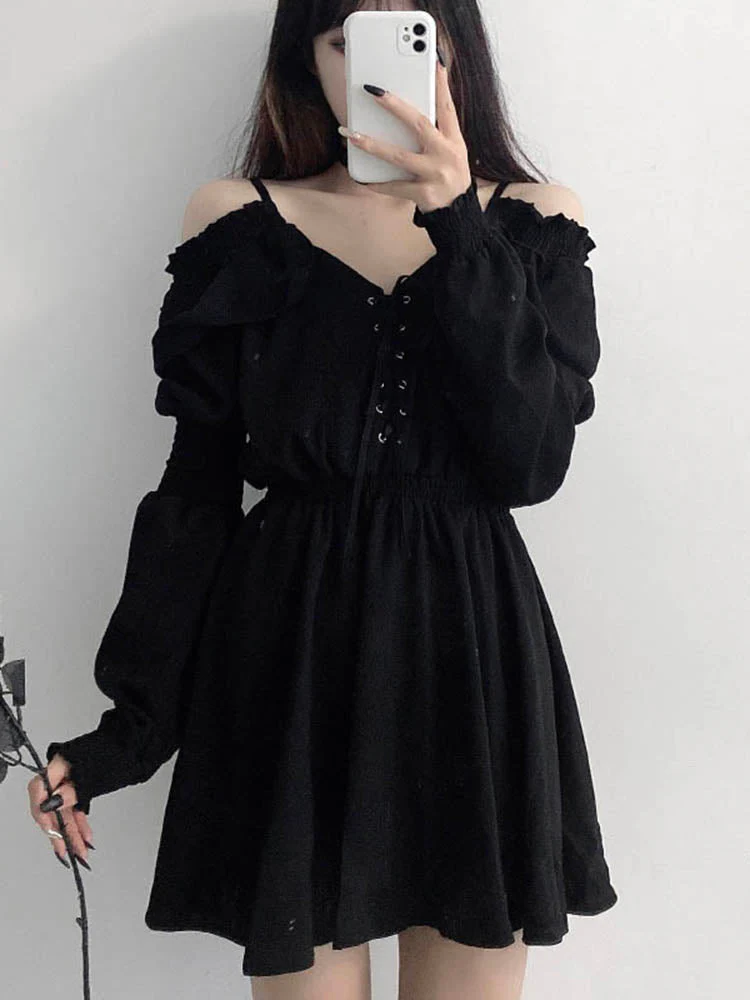 Slouchy Goth Dress - Image 7