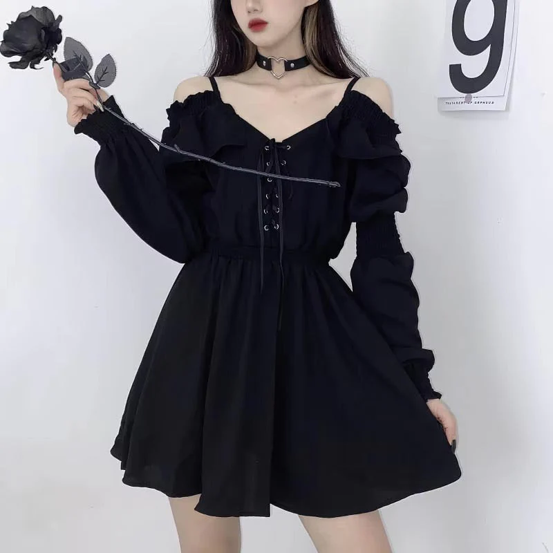 Slouchy Goth Dress - Image 2