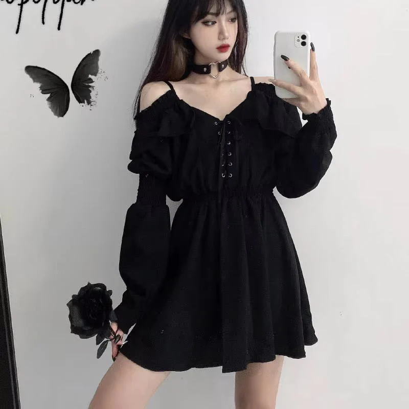 Slouchy Goth Dress - Image 9