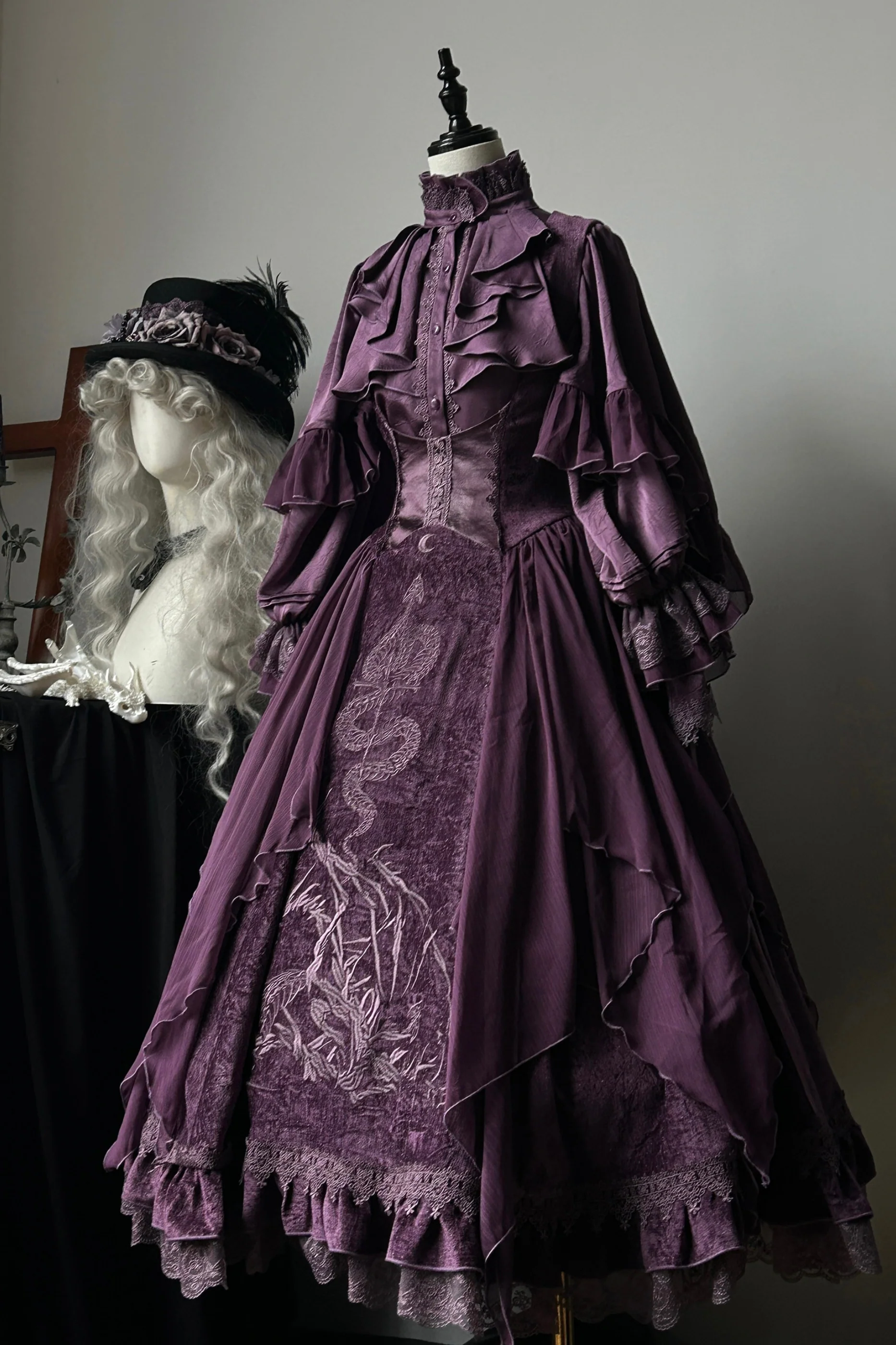 Snake Moon Night Lolita Jumper Skirt - Image 20