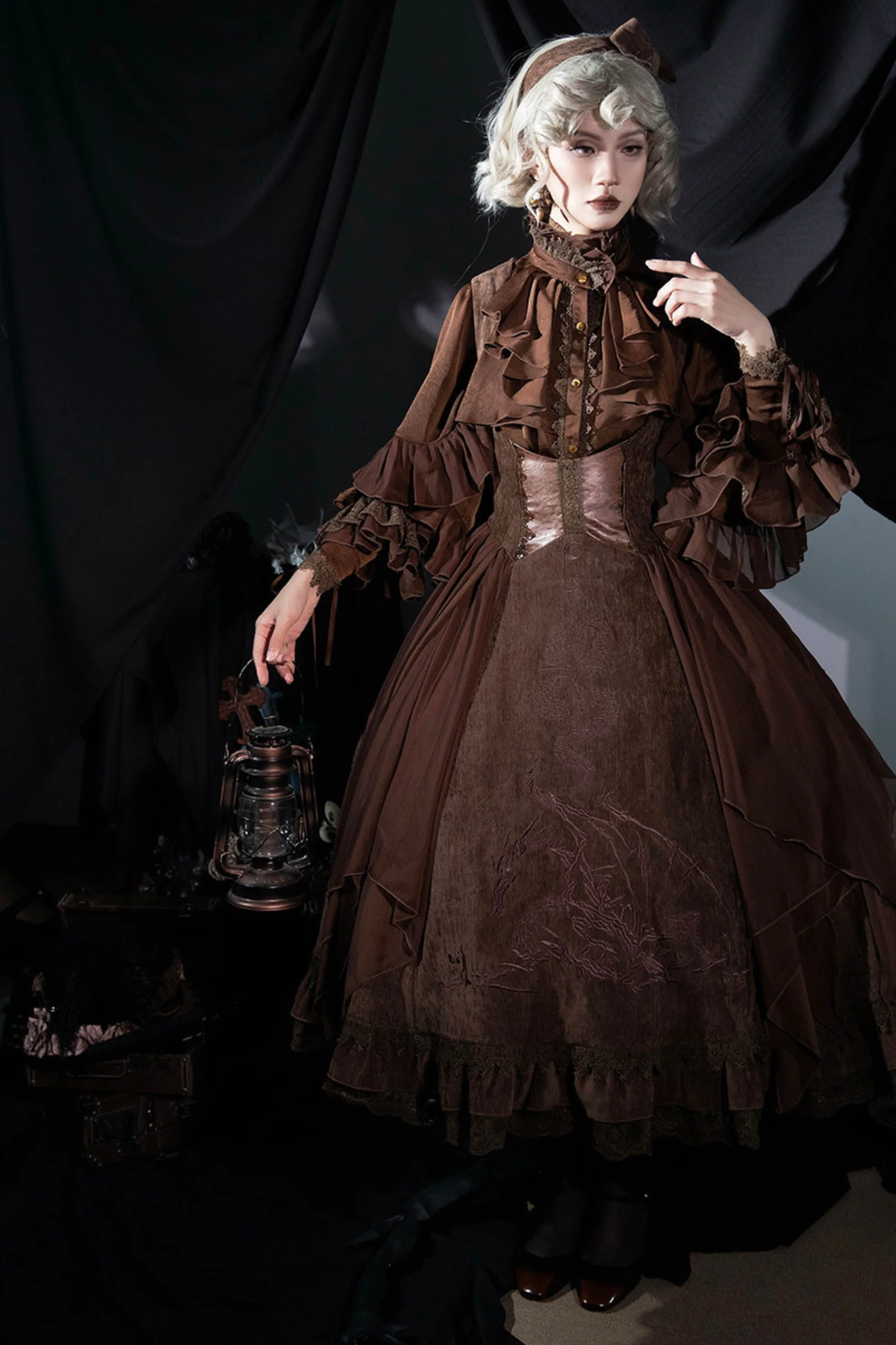Snake Moon Night Lolita Jumper Skirt - Image 12