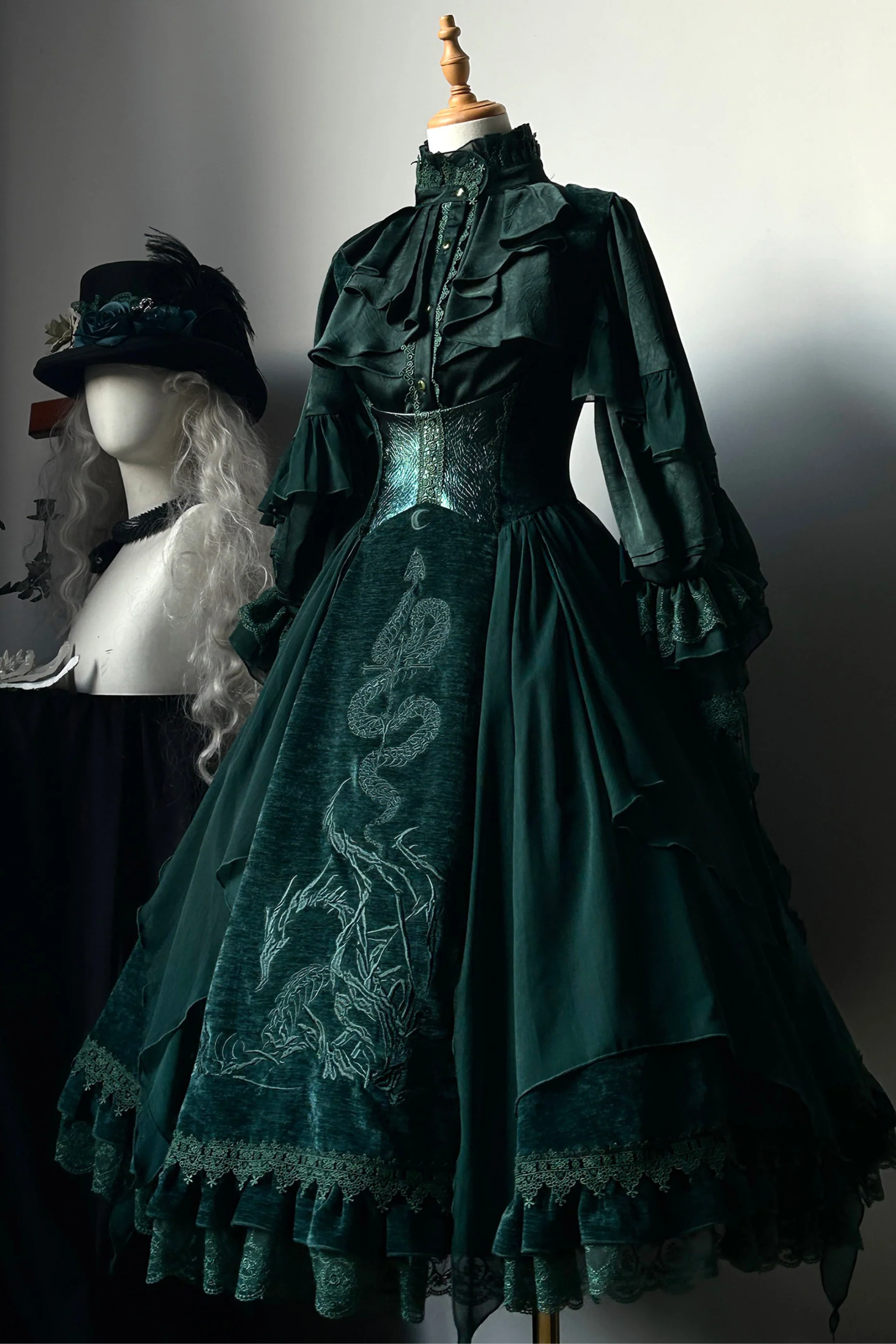 Snake Moon Night Lolita Jumper Skirt - Image 15