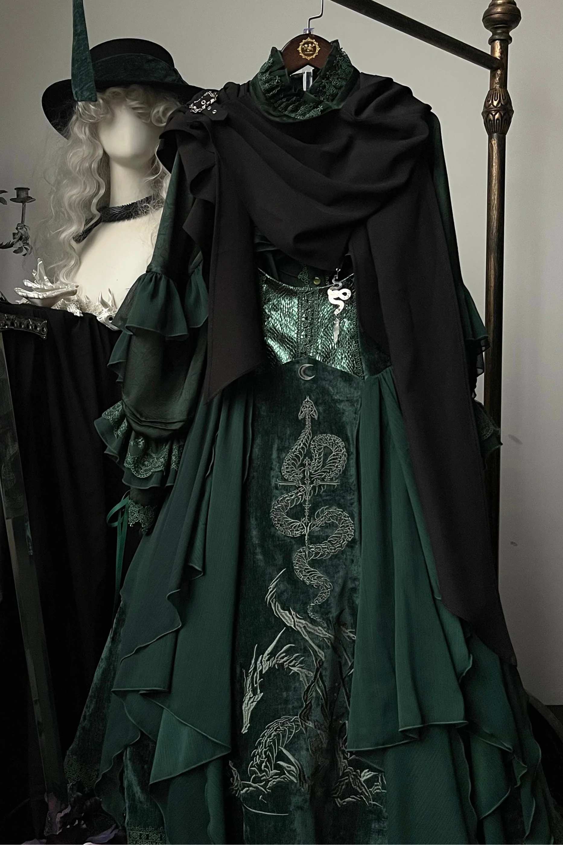 Snake Moon Night Lolita Jumper Skirt - Image 16