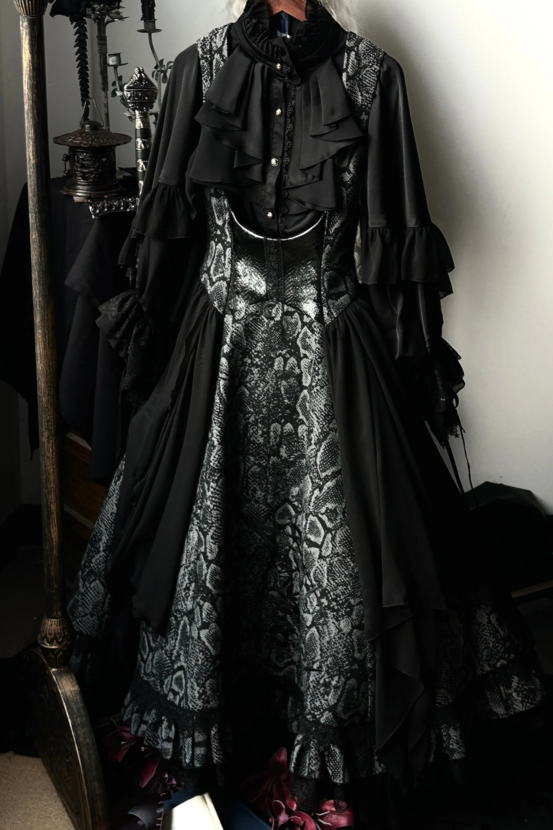 Snake Moon Night Lolita Jumper Skirt - Image 23