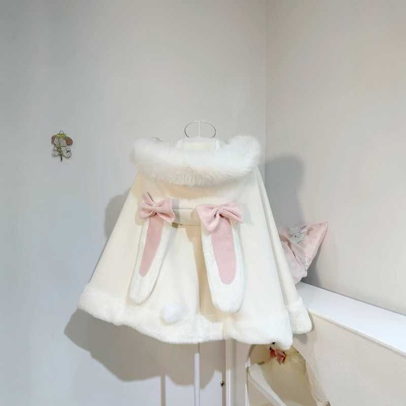 Snow Lolita Bows Cape Coat - Image 3