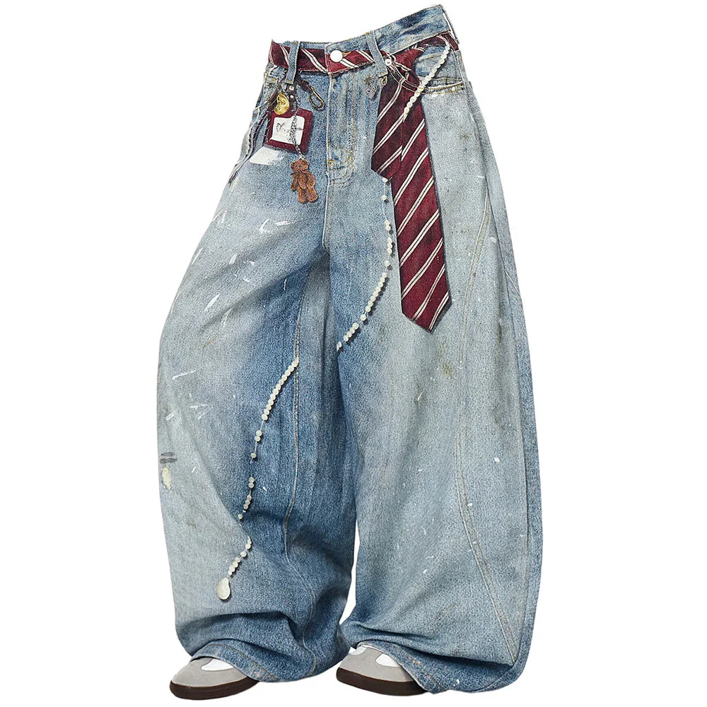 Social Rebel Layered Baggy Jeans - Image 7