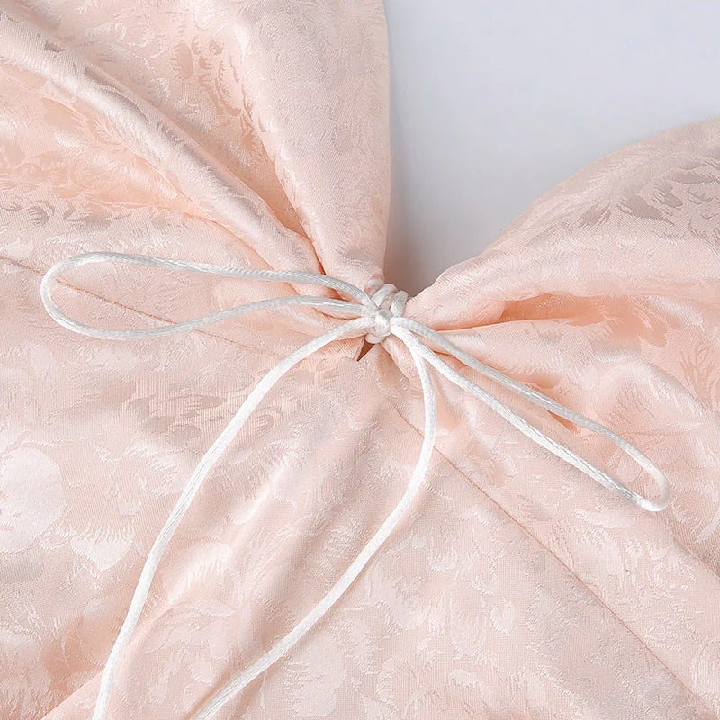 Soft Girl Aesthetic Silky Camisole Mini Dress - Image 7