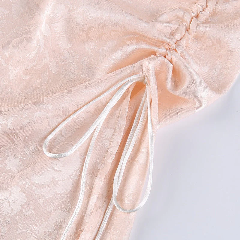 Soft Girl Aesthetic Silky Camisole Mini Dress - Image 8
