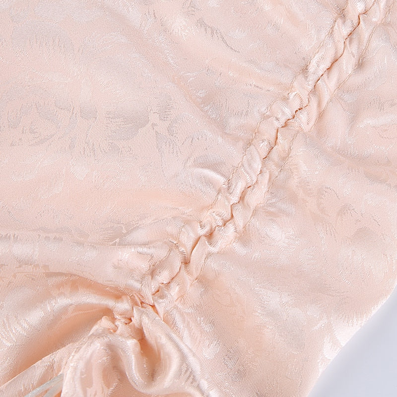 Soft Girl Aesthetic Silky Camisole Mini Dress - Image 9