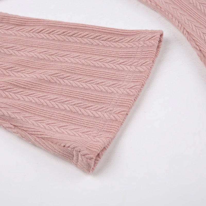 Soft Girl Backless Knitted Dress - Image 14