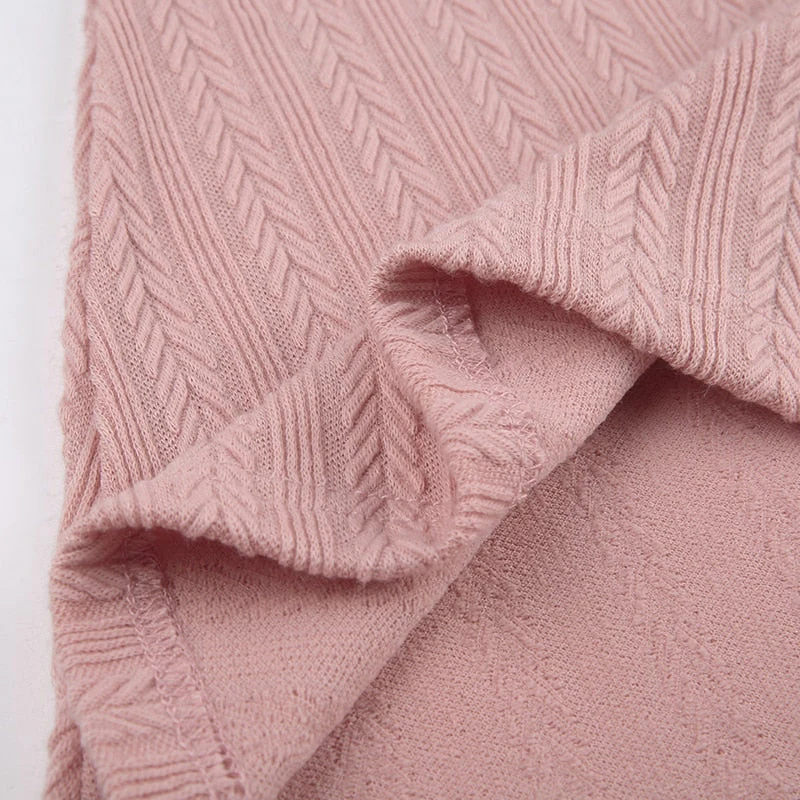 Soft Girl Backless Knitted Dress - Image 17