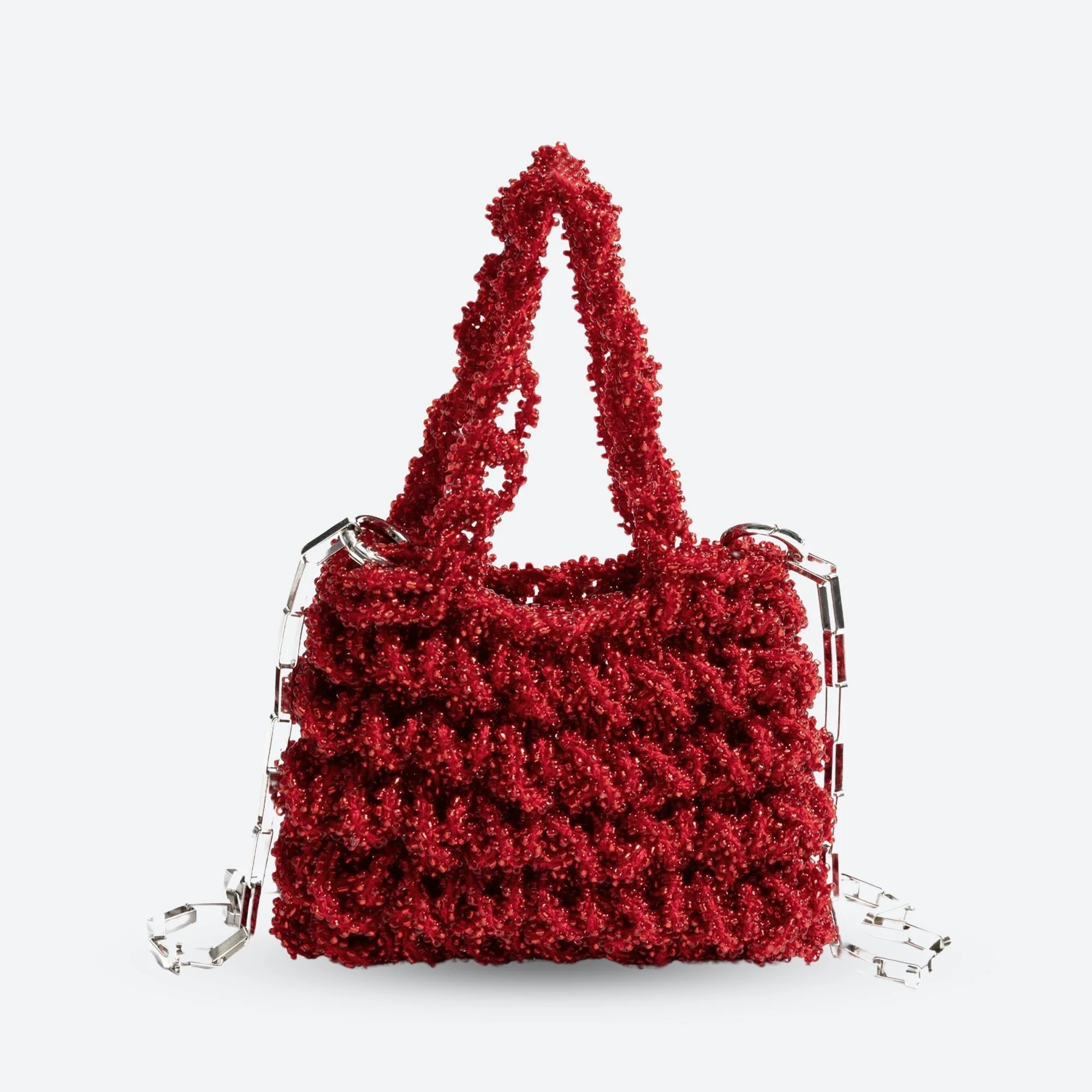 Soft Girl Beaded Chain Strap Handbag - Image 7