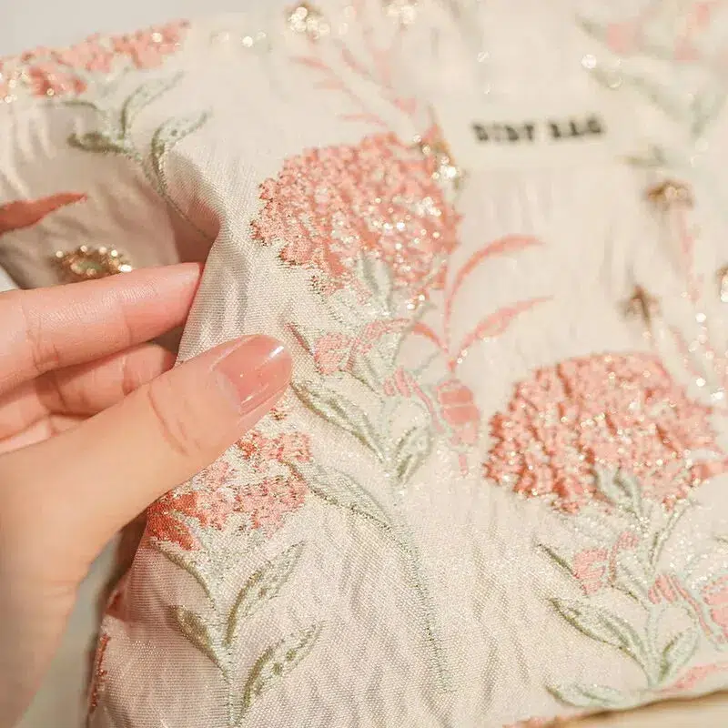 Soft Girl Floral Makeup Bag - Image 4