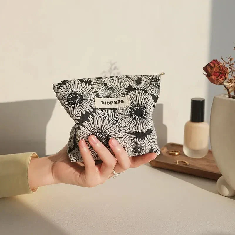 Soft Girl Floral Mini Makeup Bag - Image 10
