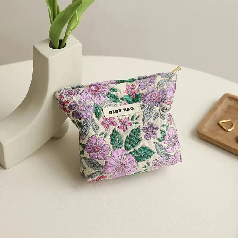 Soft Girl Floral Mini Makeup Bag - Image 5
