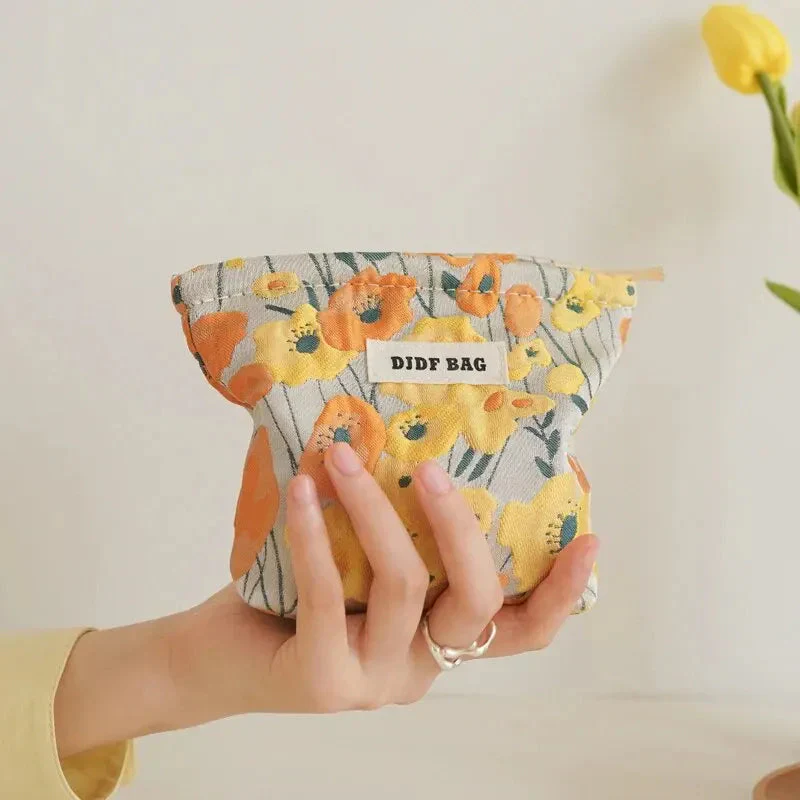 Soft Girl Floral Mini Makeup Bag - Image 7