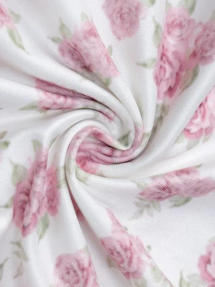 Soft Girl Floral Tube Mini Dress - Image 4