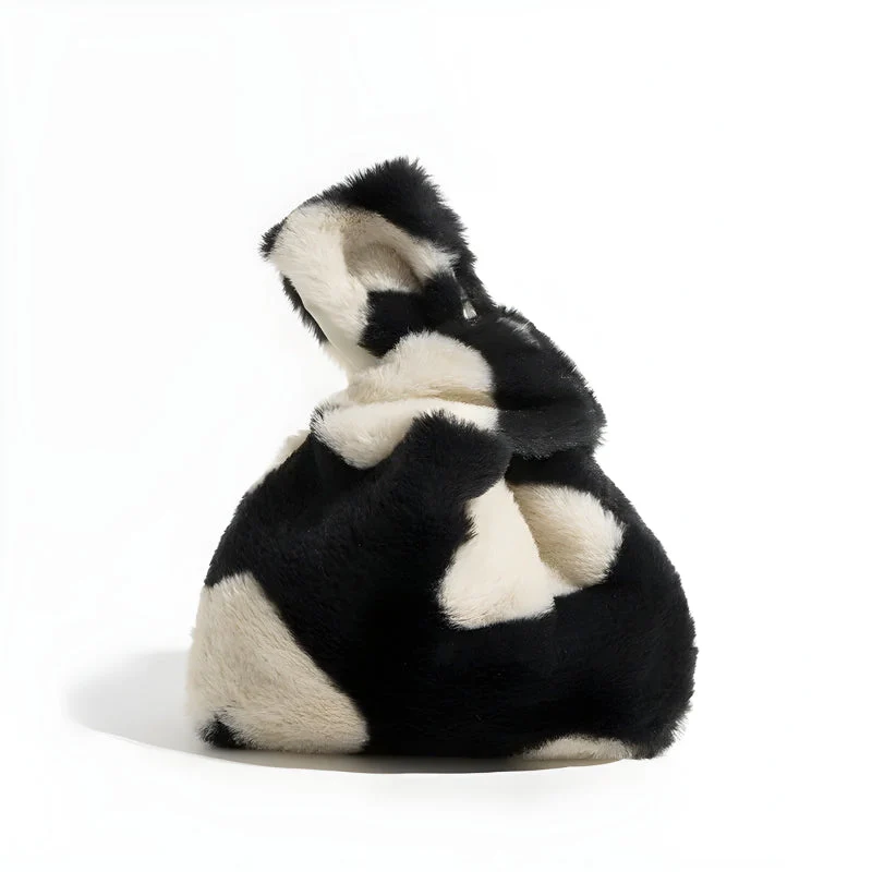 Soft Girl Heart Fluffy Wrist Bag - Image 3