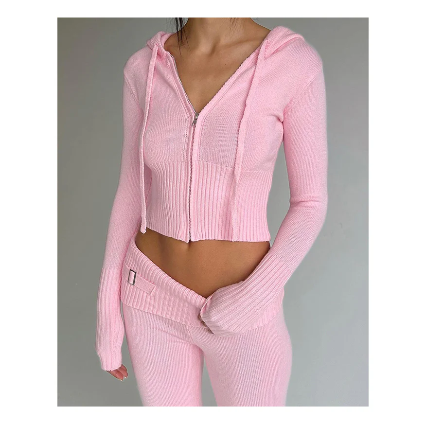 Soft Girl Hooded Knitted Coord - Image 3