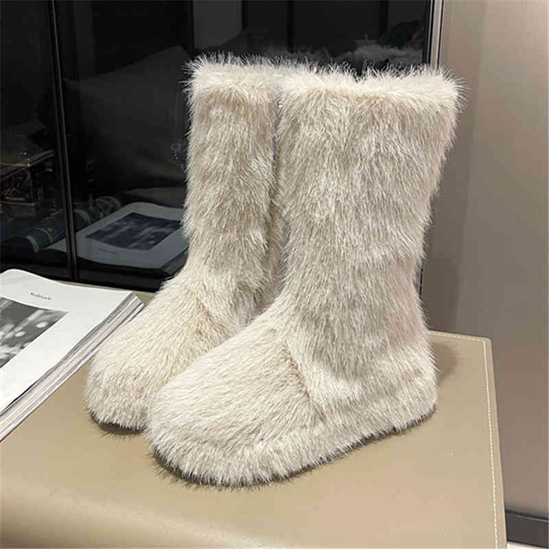 Soft Girl Mid-calf Snow Zipper Boots - Image 2