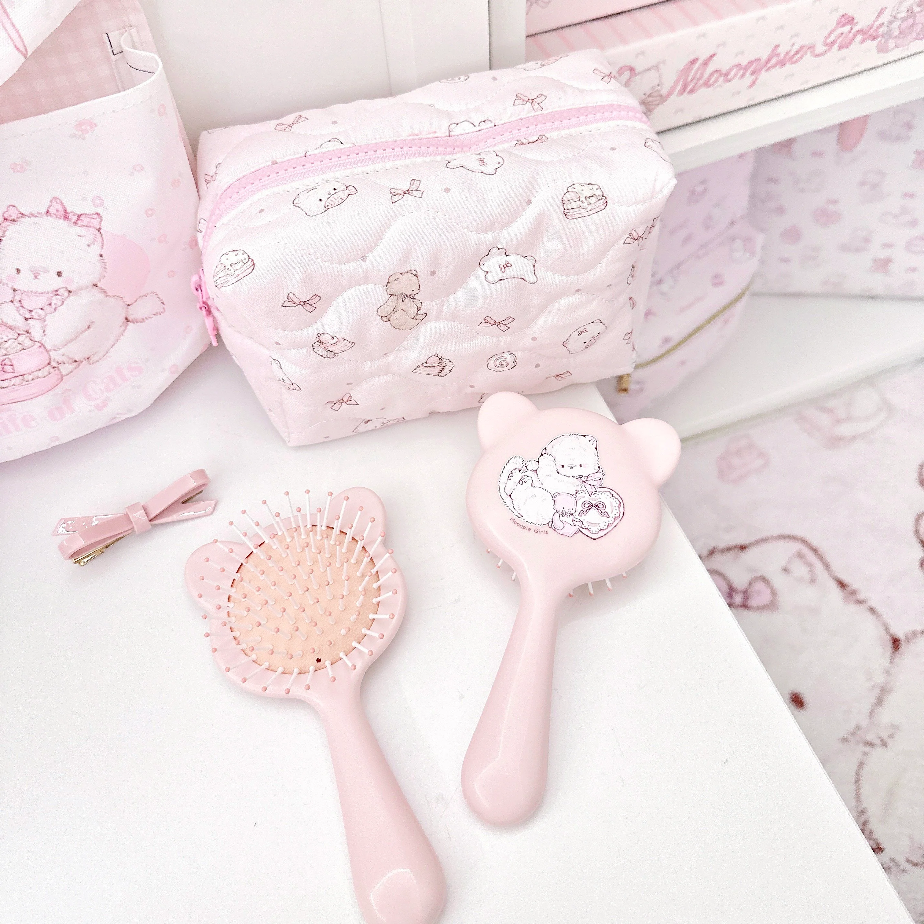 soft girl pink hair styling comb - Image 6