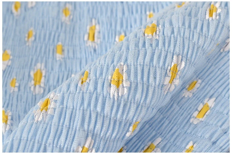 Soft Girl Ruffled Floral Top Daisies - Image 22