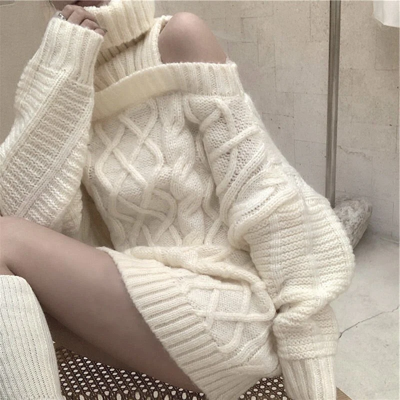 Soft Girl Sweater Turtleneck Pullover - Image 12