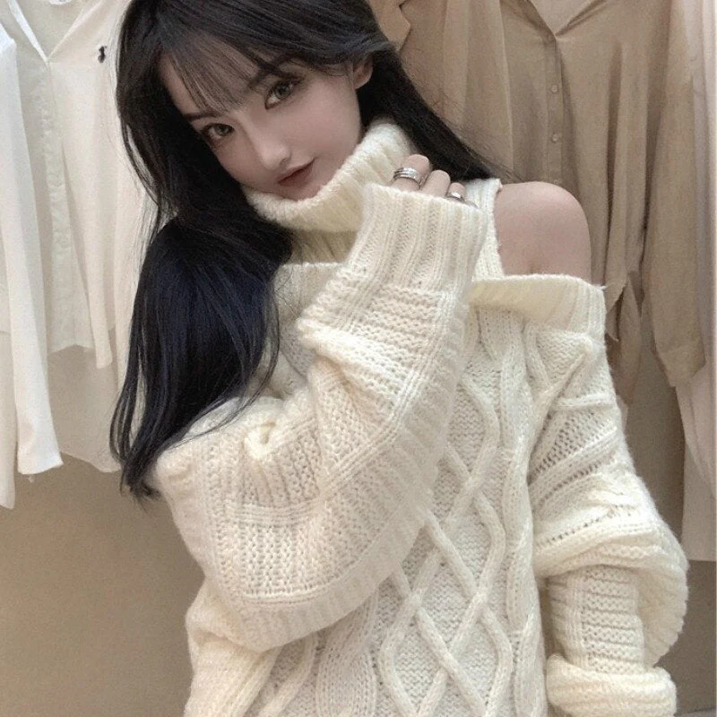 Soft Girl Sweater Turtleneck Pullover - Image 9