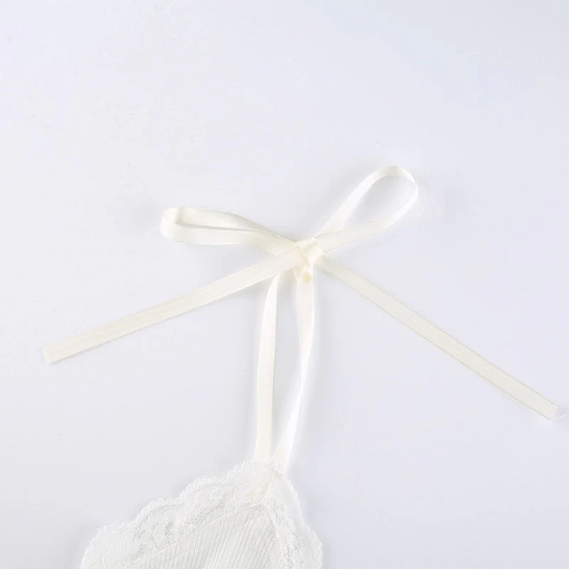 Soft Girl Y2K Lace Trim Crop Top - Image 11
